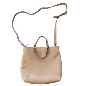 😃Madewell Zip-top transport crossbody bag light pink